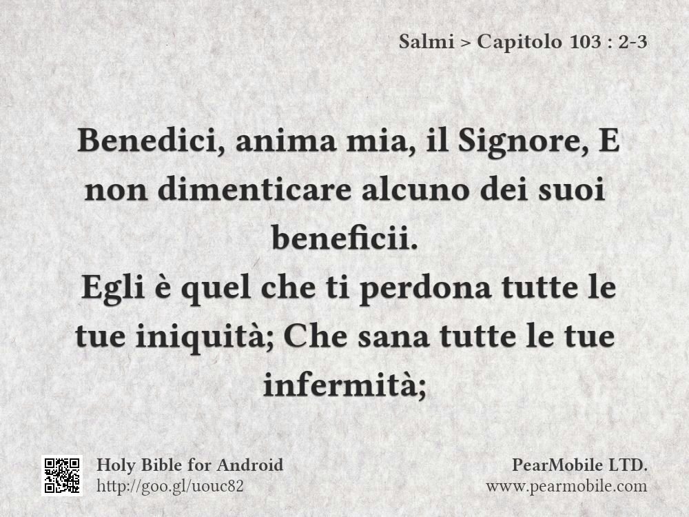 Salmi, Capitolo 103:2-3